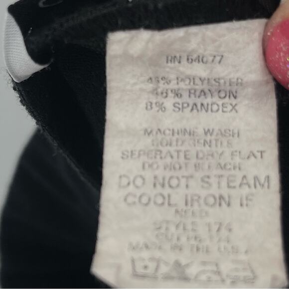 Cabi Black Casual Knit Pull On Stretch Full Midi Skirt Size XL - Picture 6 of 6